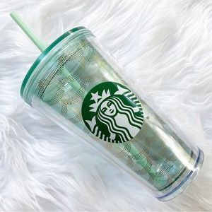 NWT Starbucks Grande Iridescent Mermaid Scale Acrylic Tumbler